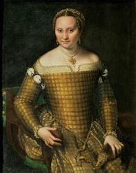 Porträt der Mutter der Künstlerin, Bianca Ponzoni Anguisciola, 1557